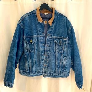 Vintage Carhartt Blanket Lined Denim Jacket